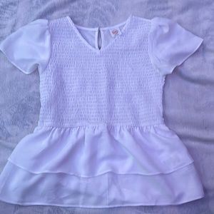 White blouse size 7/8 medium